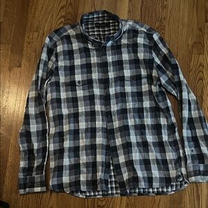 French Connection Black and White Checkered Shirt